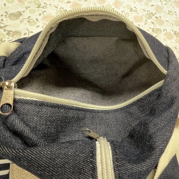 "MEET ME AT THE BARRE" Workout bag -Dark blue denim color- does NOT fit yoga mat - Picture 5 of 9